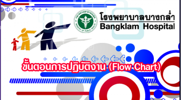 ขั้นตอนการปฏฺิบัติงาน และ Flow Chart  ของกลุ่มงานต่างๆ